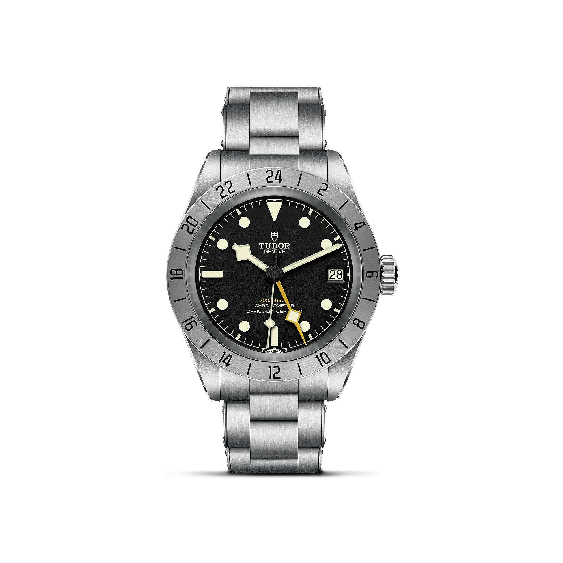 Montre TUDOR Black Bay Pro boîtier en acier 39 mm, bracelet en acier riveté