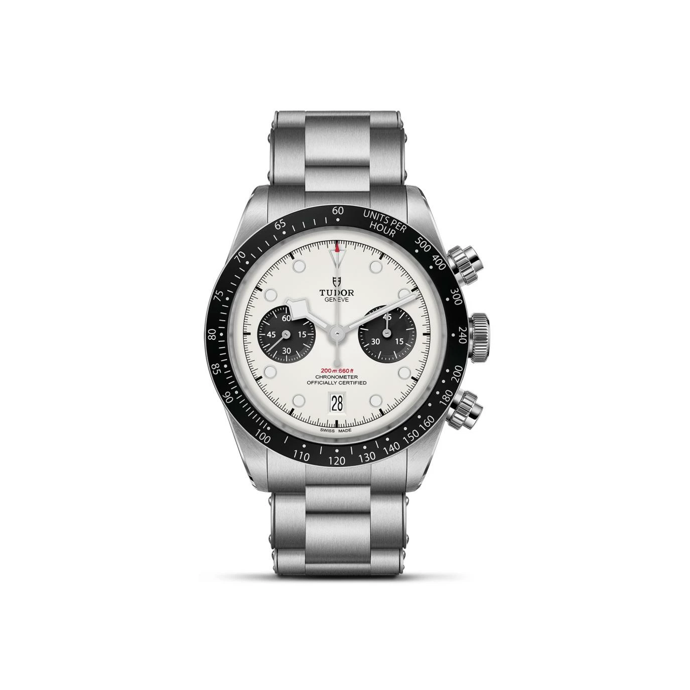 Montre TUDOR Black Bay Chrono, boîtier en acier, 41 mm, bracelet en acier