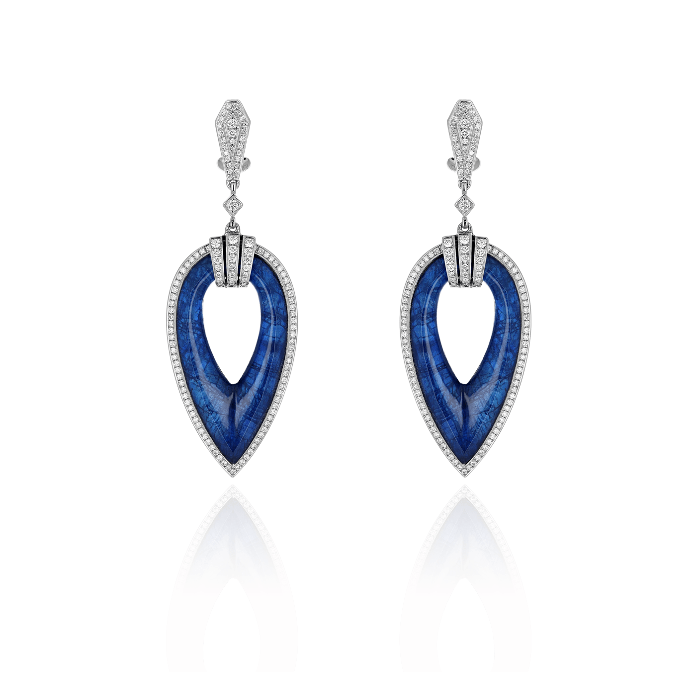 Boucles d’Oreilles Colors of Morocco Couleur Saphir