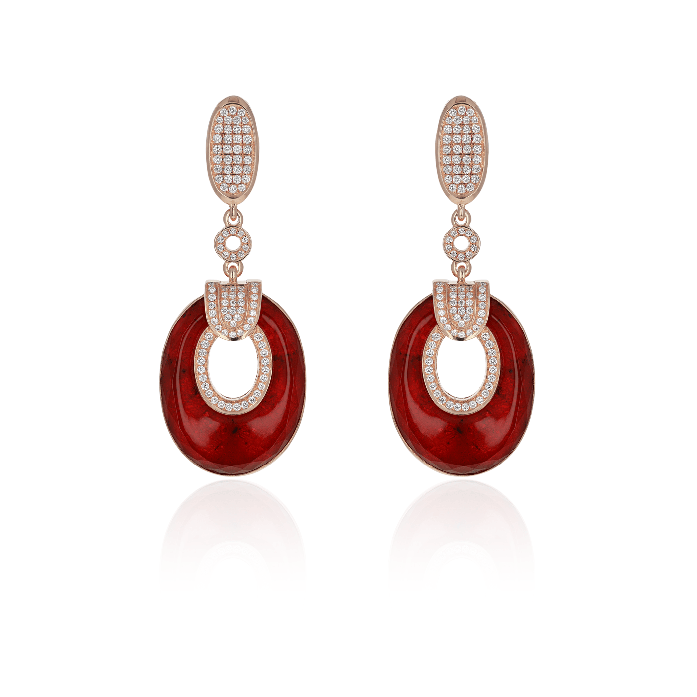 Boucles d’Oreilles Colors of Morocco Couleur Rubis