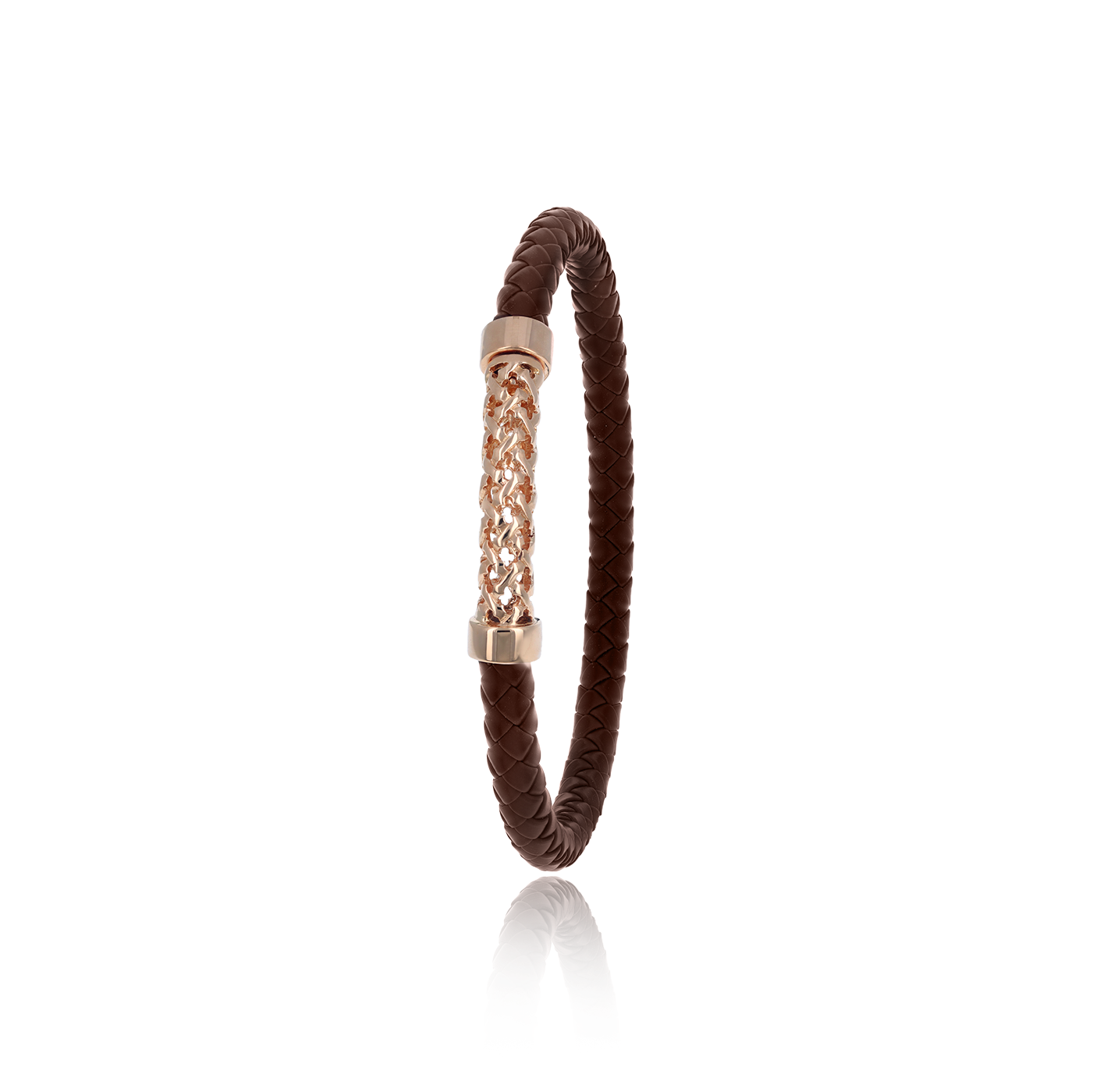 Bracelet Moucharabieh Cuir Marron