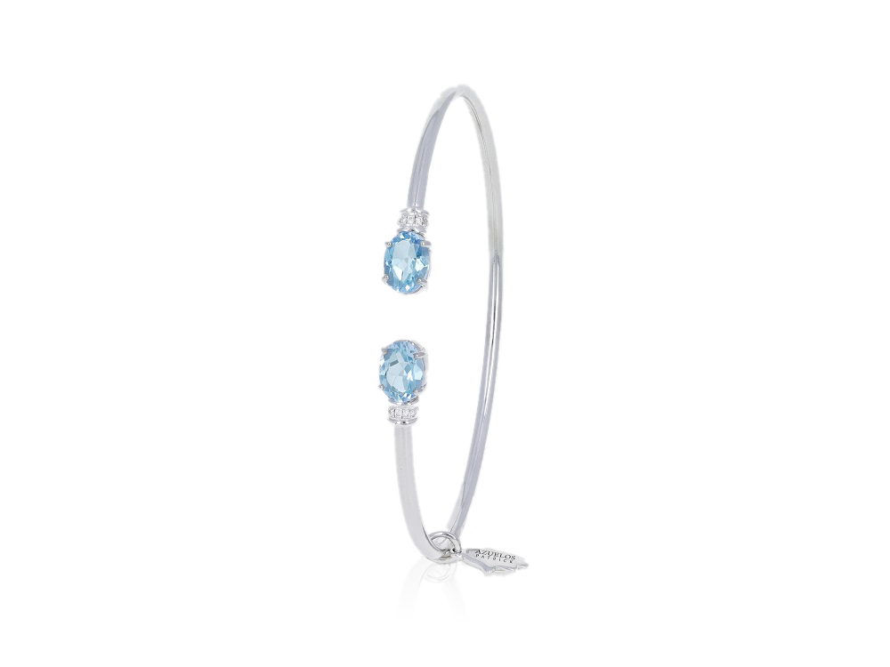 Bracelet Topaze Bleue