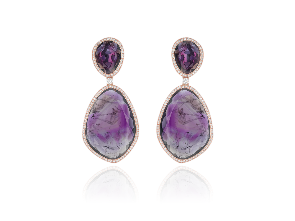 Boucles d’Oreilles Améthyste