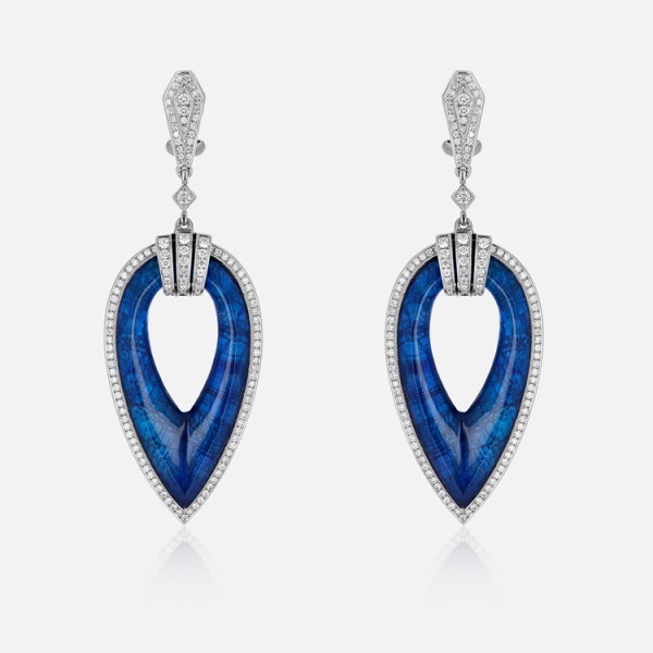 Boucles d’Oreilles Colors of Morocco Couleur Saphir
