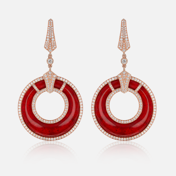 Boucles d’Oreilles Colors of Morocco Couleur Rubis