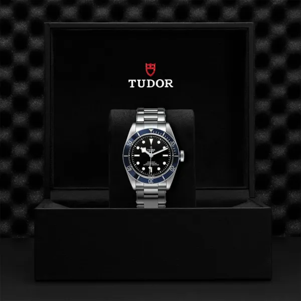 Montre TUDOR Black Bay boîtier en acier 41 mm, bracelet en acier riveté
