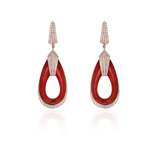 Boucles d’Oreilles Colors of Morocco Couleur Rubis