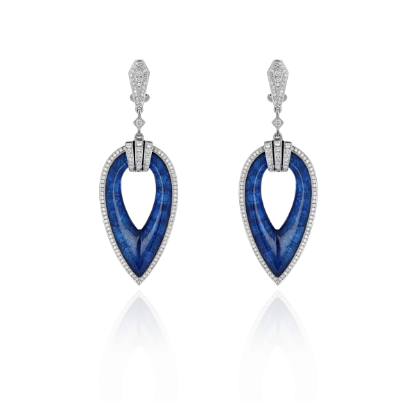 Boucles d’Oreilles Colors of Morocco Couleur Saphir