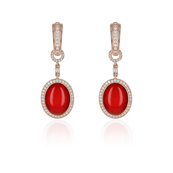 Boucles d’Oreilles Colors of Morocco Couleur Rubis