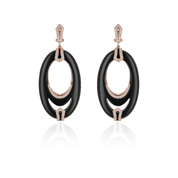 Boucles d’Oreilles Colors of Morocco Couleur Onyx