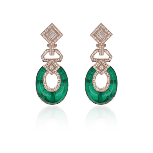 Boucles d’Oreilles Colors of Morocco Couleur Émeraude