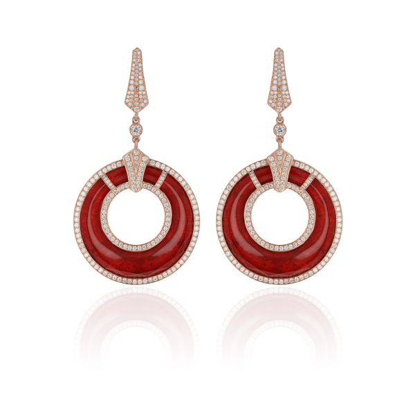 Boucles d’Oreilles Colors of Morocco Couleur Rubis