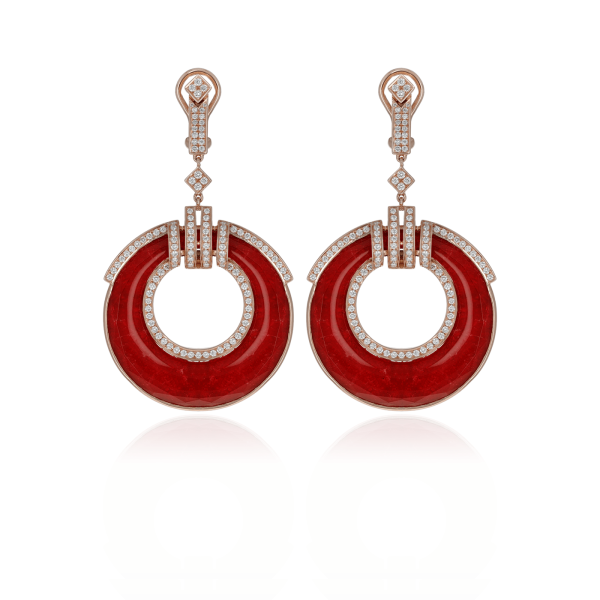 Boucles d’Oreilles Colors of Morocco Couleur Rubis