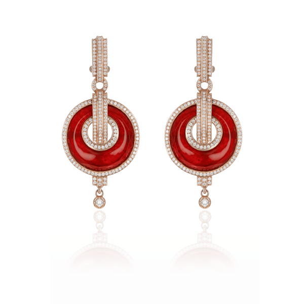 Boucles d’Oreilles Colors of Morocco Couleur Rubis