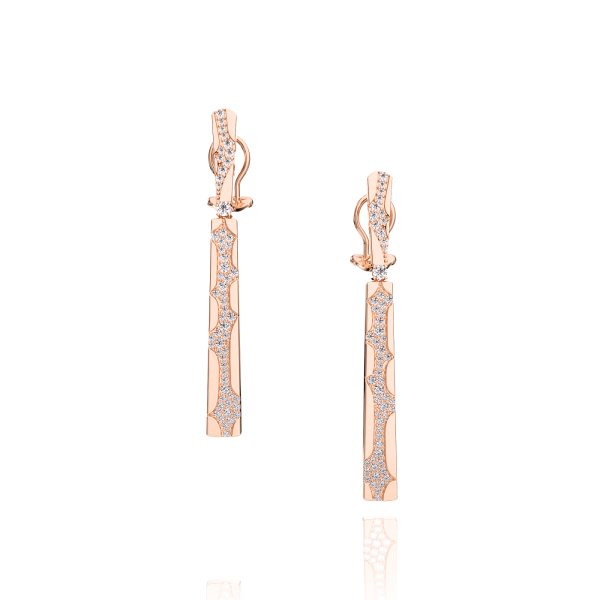 Boucles d'oreilles Ruisseau de Diamant Chutte