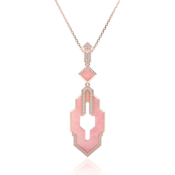 Pendentif Museum 2 Opale Rose