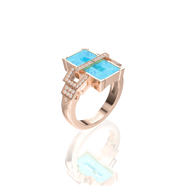 Bague Museum 2 Amazonite